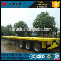 Factory direct sale 40Ton tri-axle 40FT container flat bed trailer